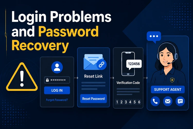 Login Problems and Password Recovery